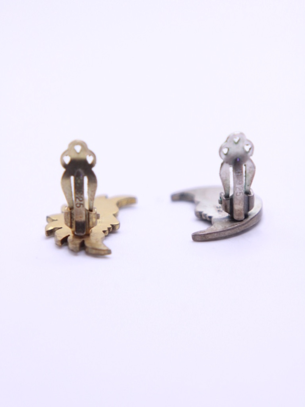 vintage MMA (Metropolitan Museum of Art) 925 celestial earrings Sun and moon - Picture 2 of 7